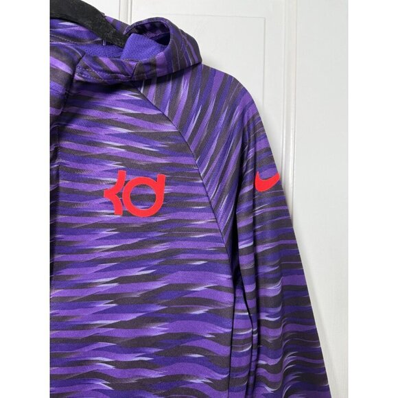 Nike Dri-Fit Kevin Durant Stiped Puple Full Zip Youth XL Hoodie - EUC - Picture 3 of 10